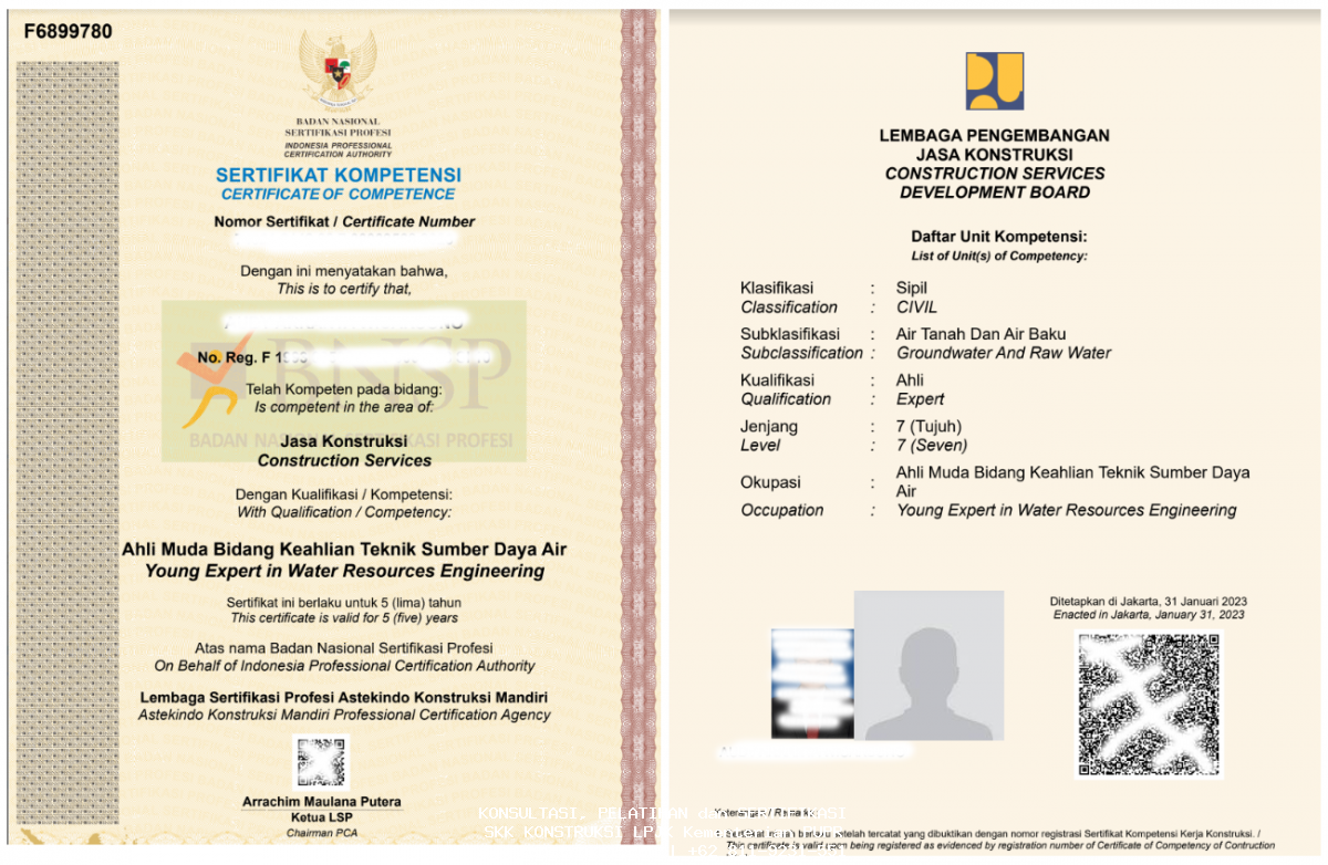 SKK Konstruksi Ahli Madya Sistem Informasi Geografis Jenjang 8  SKK Konstruksi Ahli Madya Sistem Informasi Geografis Jenjang 8